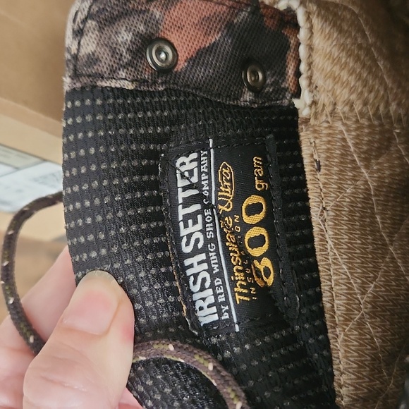 Red Wing Irish Setter big game waterproof camouflage boots, new in box Size11.5 - Picture 5 of 8